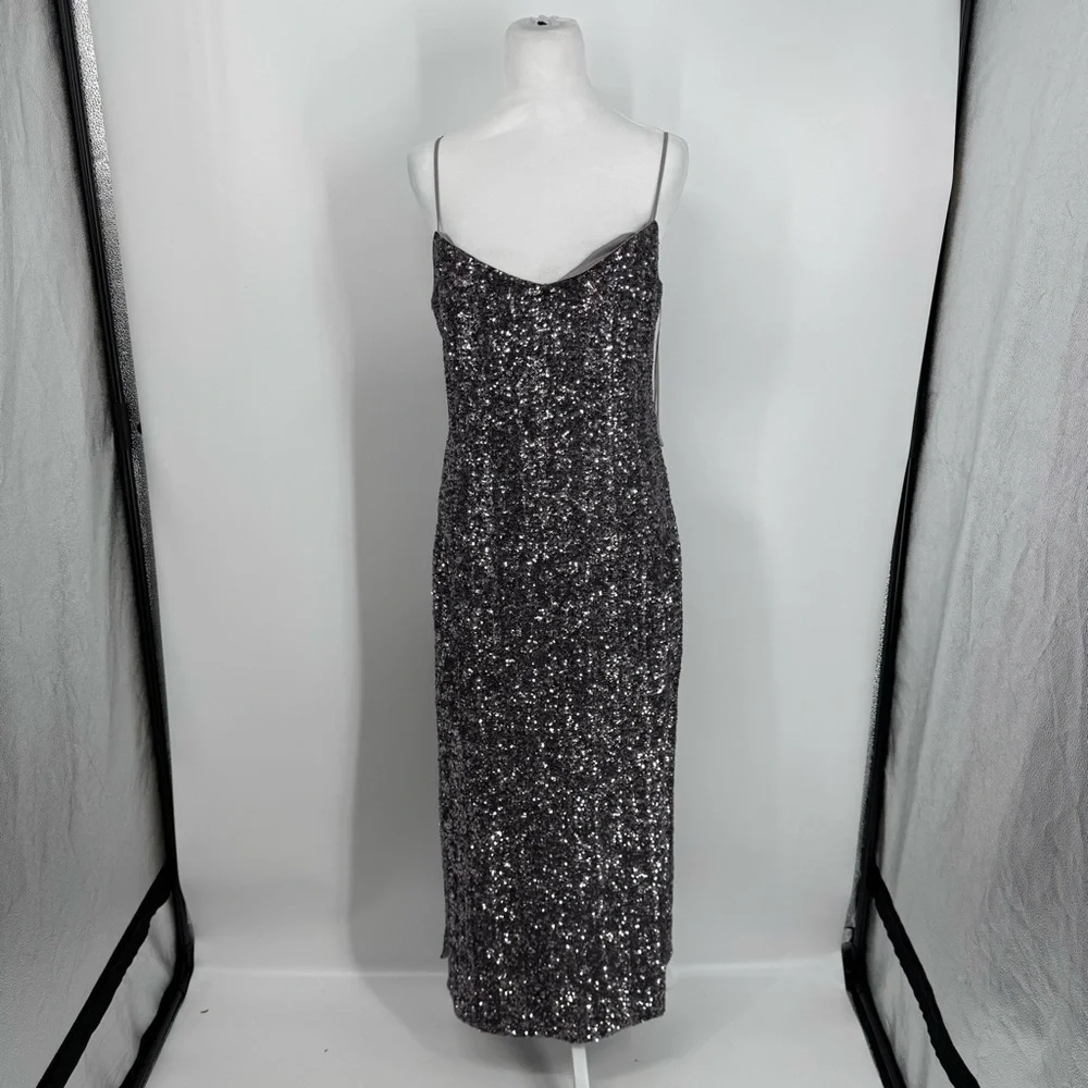 NWT J.Crew Collection Sequin floor-length slip dress